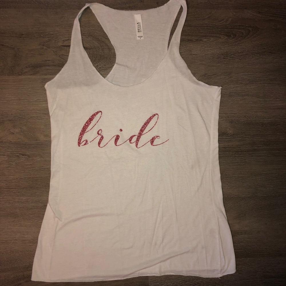 Glitter bride tank